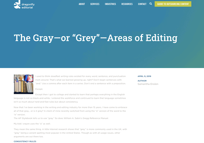The Gray—or “Grey”—Areas of Editing