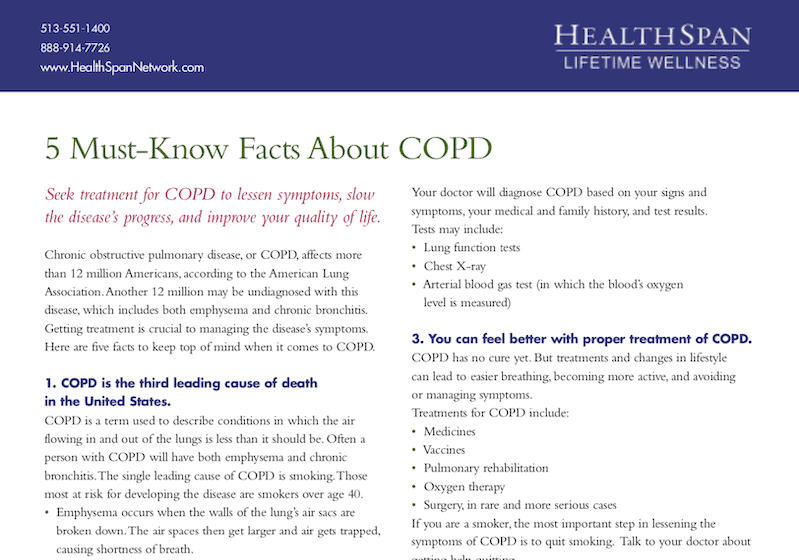 5 Must-Know Facts About COPD