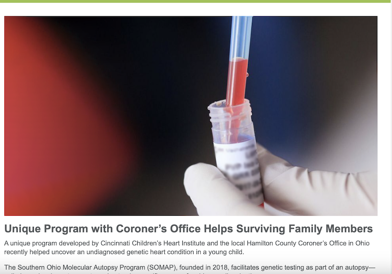 Unique Program with Coroner’s Office Helps Surviving Family Members