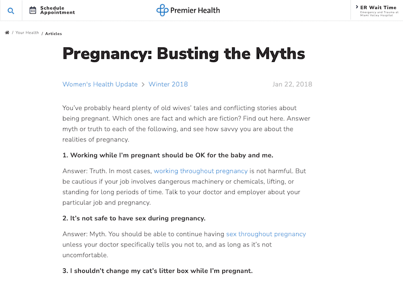 Pregnancy: Busting the Myths